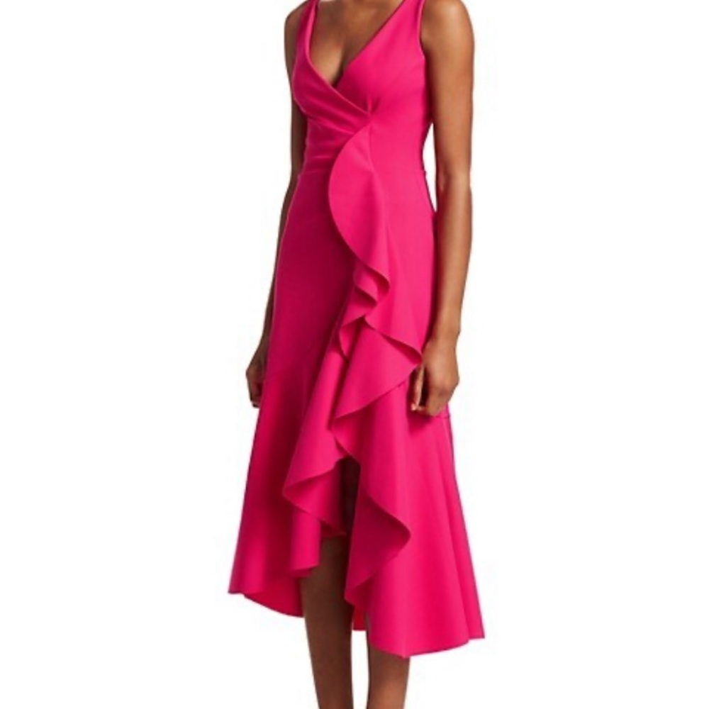 Chiara Boni Le Petit Robe - Ayse Sleeveless Ruffle Dress - Pink